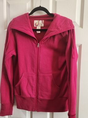Op Original Red Cowl Open Zip Up Sweatshirt